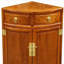 Armoire de coin en bois de cerisier