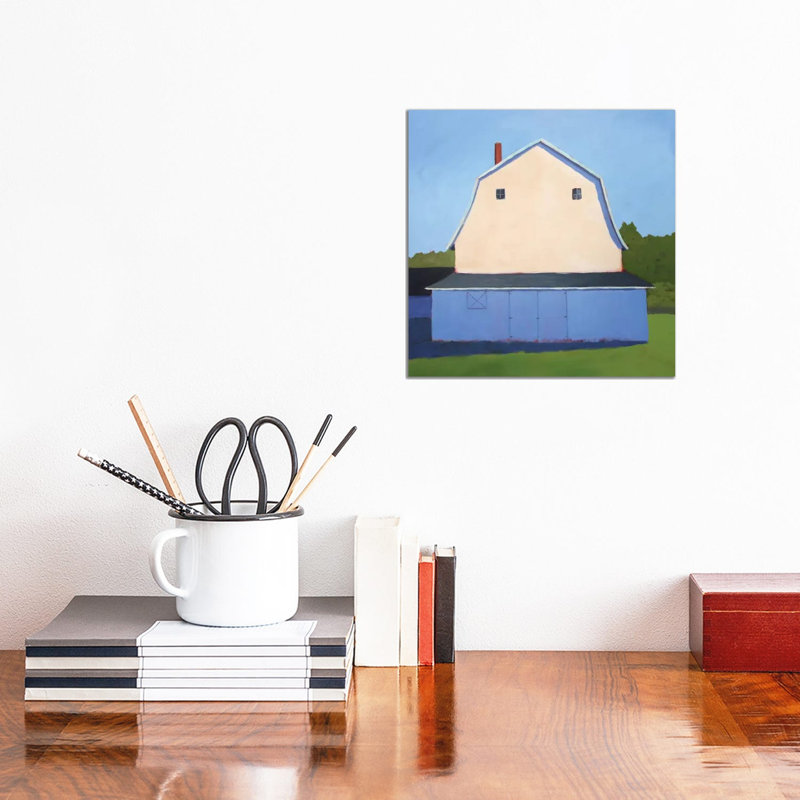 Primary Barns II by Carol Young - Wrapped Canvas Print, 30.48 cm H x 30.48 cm W