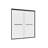 60"W x 55"H Double Sliding Shower Door Bathtub Door , Aluminum Alloy Material Matte Black Finish 0.24" Tempered Glass Shower Door