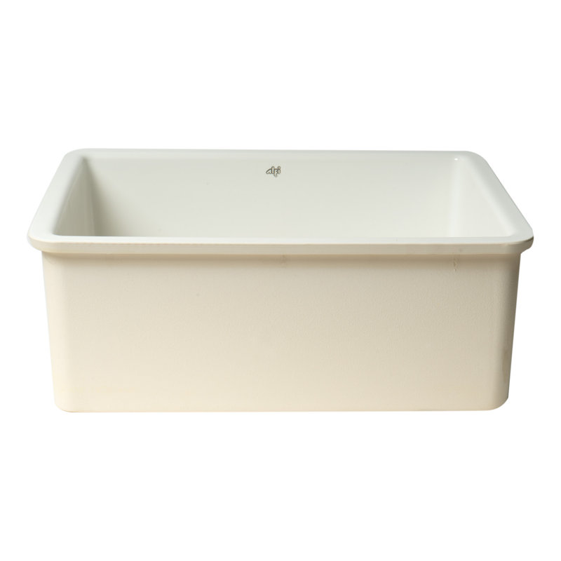 Alfi Brand 17.25'' W Single Bowl Fireclay Undermount Kitchen Sink