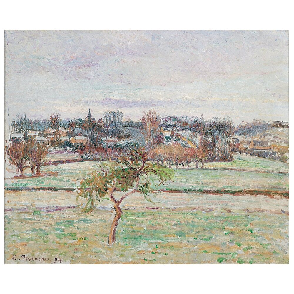 Leinwandbild Blick auf Eragny von Camille Pissarro