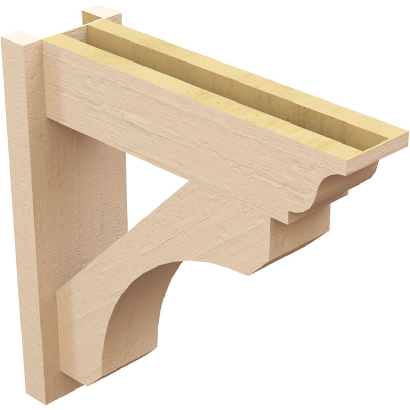 Bois de cèdre brut Legacy traditionnel TimberThane Perspector, apprêté brun clair, H 16 po x l 8 po x P 12 po
