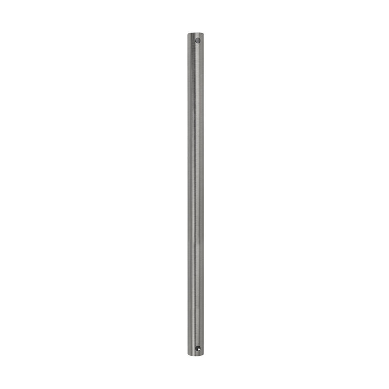 Tige de ventilateur de plafond, H 18 po x l 0,5 po x P 0,5 po, Nickel brossé