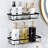 2 Pack Adhesive Shower Caddy No Drilling Rust-Proof