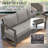 Drazen 9 - Person Patio Furniture Set With Fire Pit Table, All-Weather Wicker Outdoor Conversation Set With Chair And Thick Cushions-915321868-915321910