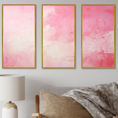 Coralyne - Ensemble de décoration murale fuchsia