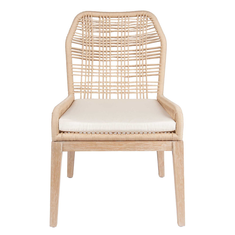 Lago 17'' H Upholstered Side Chair, Cream