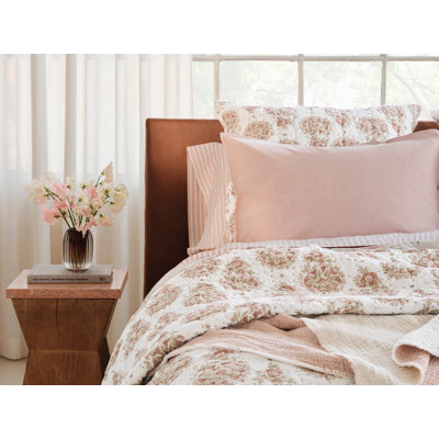 Flores Handstitched Organic Quilt