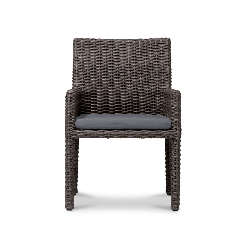 Dune Outdoor Dining Armchair, Canvas Charcoal Sunbrella® Canvas