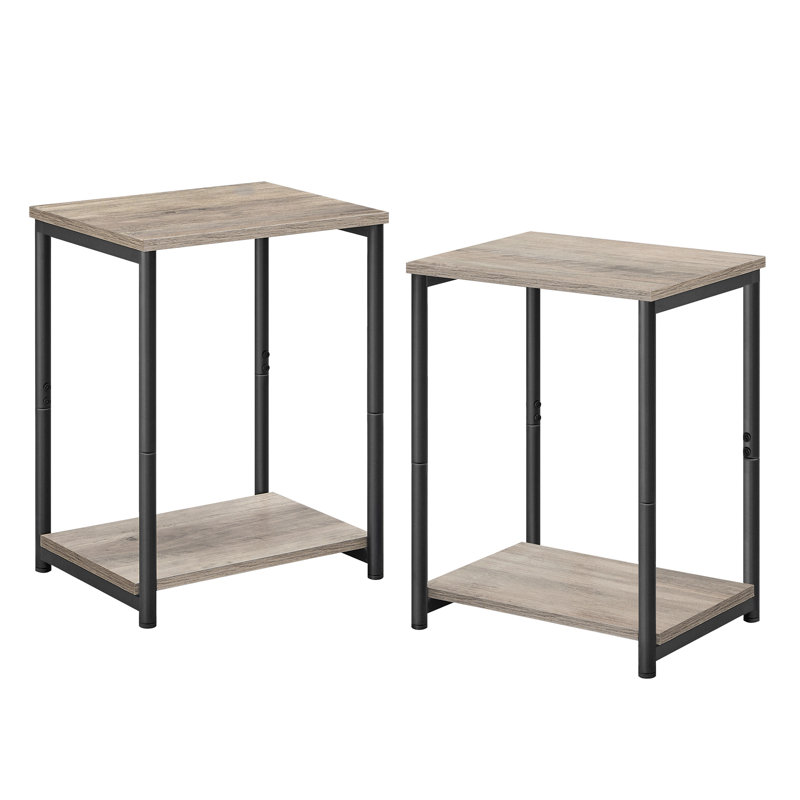 Aleesa Side Table Set, Heather Greige