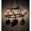Caiden Handcrafted 6 Light Pot Rack