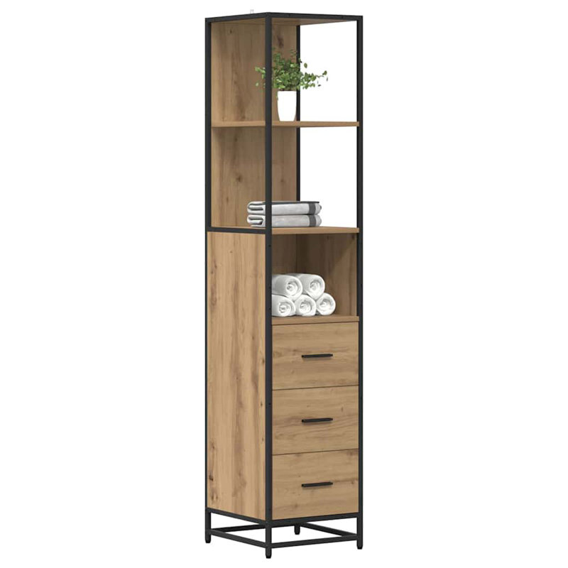Bathroom Cabinet, Artisan Oak
