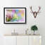 Rainbow upon a Dandelion in Abstract - Picture Frame Painting Print-55772293-55772294