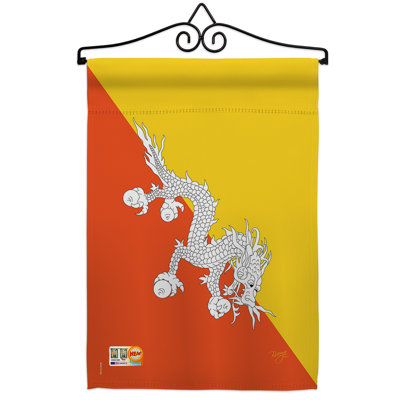 Impressions décoratives de polyester de 2 côtés 19 x 13 po  drapeau de jardin