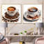 «Brown Coffee Cup Temptation I», ensemble de 2 impressions murales café-2105222986-2105222997