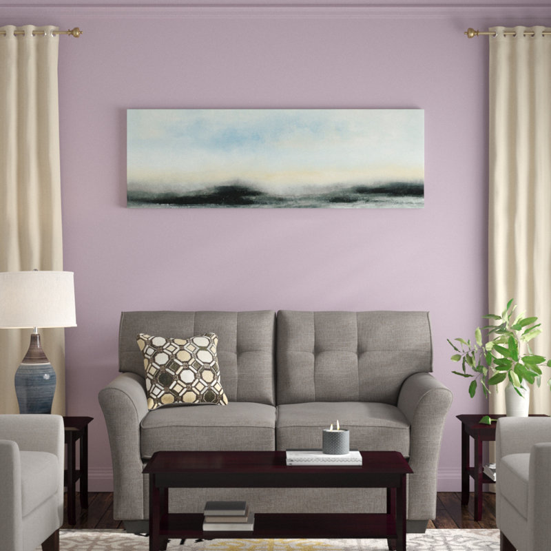 «Horizon View I» par Sharon Gordon - Estampe numérique sur toile tendue avec châssis, H 20 po x l 60 po x P 1,5 po
