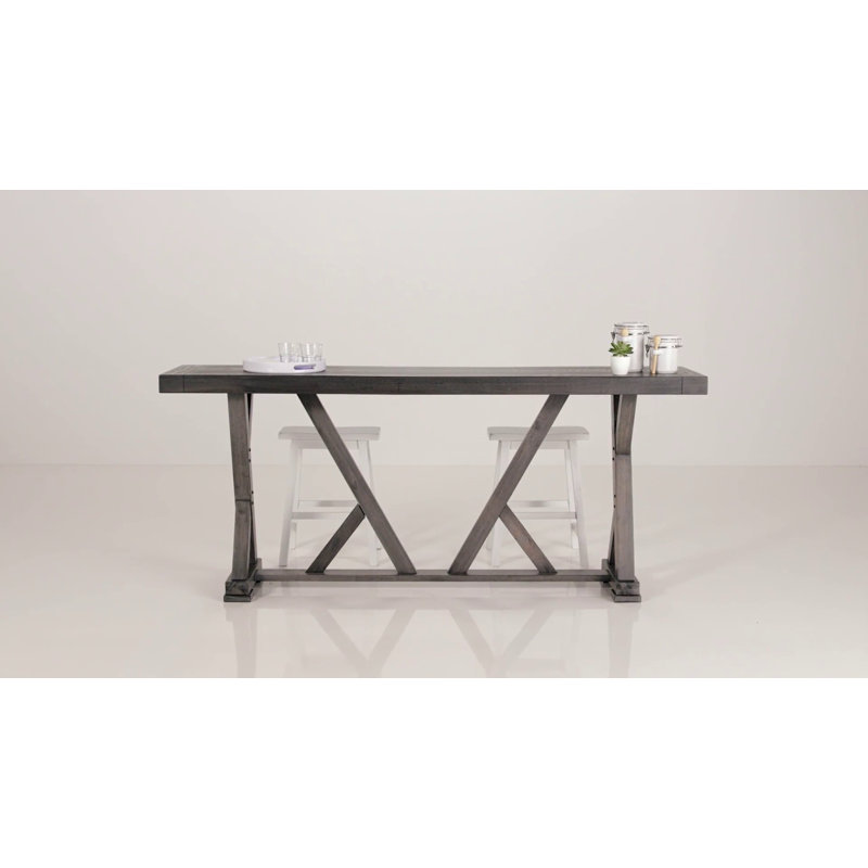 Harbor Gray Transitional Wood Counter Height Table