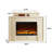 59.06"Yellow Home Simple Simulated Flame Heating Electric Fireplace-118748751