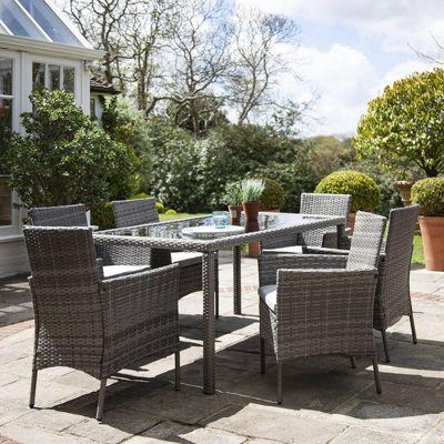 Ahmid 6 Seater Dining Set with Cushions