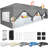 10x30 Pop up Canopy Tent with 8 Sidewalls, Waterproof Commercial Instant Shelter Tent-105358464