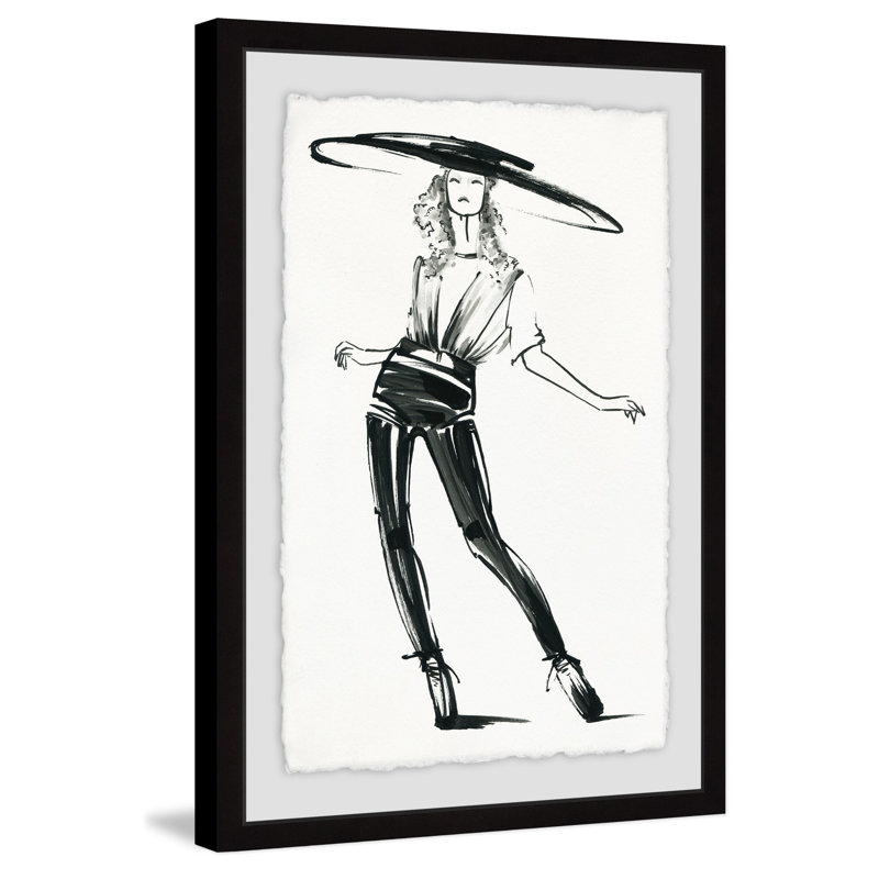 Asian Fashion - Single Picture Frame Painting, 45cm H x 30cm W