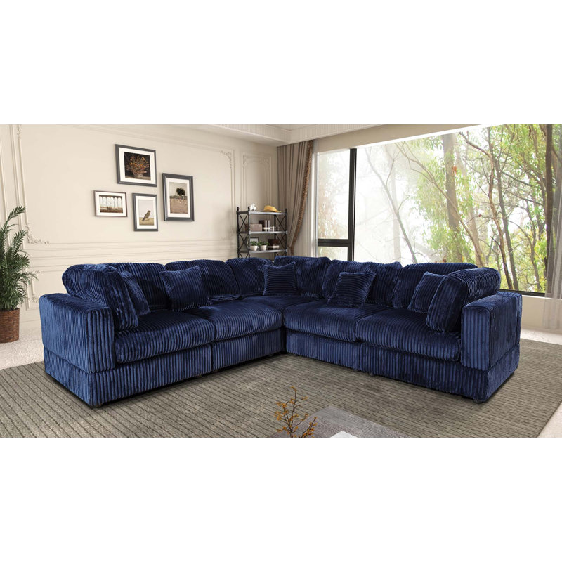 Canapé modulaire 5 pièces avec 5 coussins