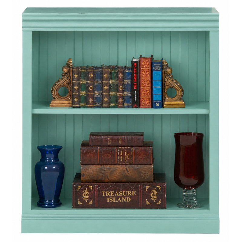 Sherita Bookcase, Aquamarine, (1 Shelf) 36” H x 32” W x 14.25” D