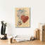 Art mural sur toile Epic Graffiti «Hearts And Ribbons 3» par Cheri Blum-102842228