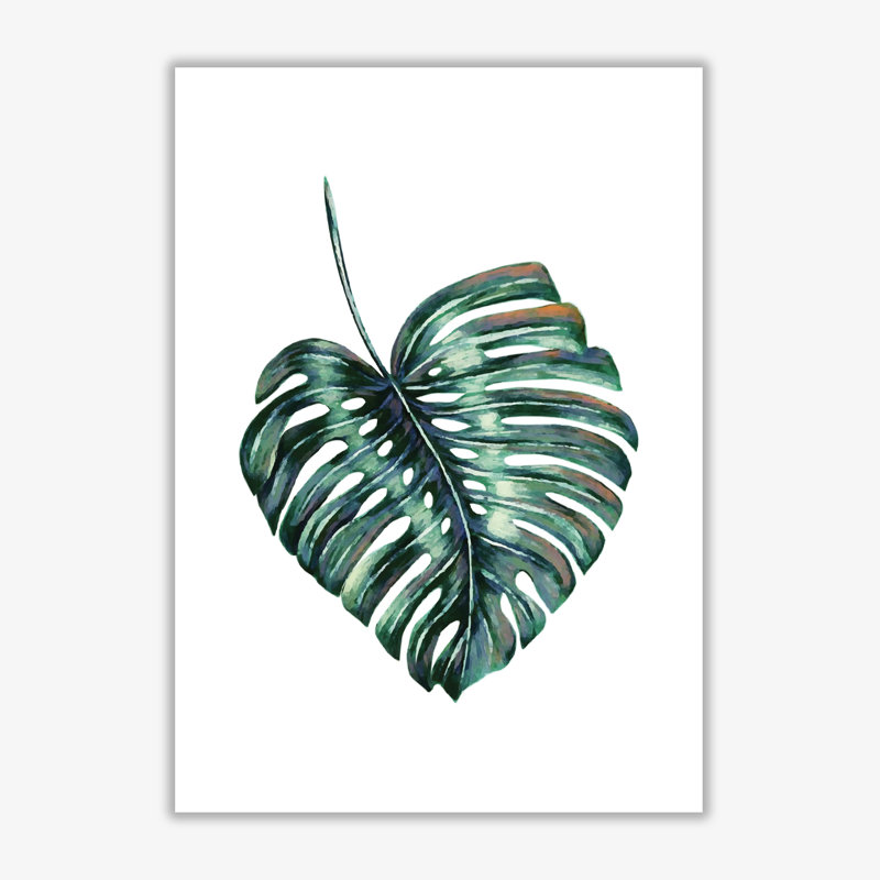 Monstera Leaf Full - Print, No Frame, 42 cm H x 30 cm W x 1 cm D
