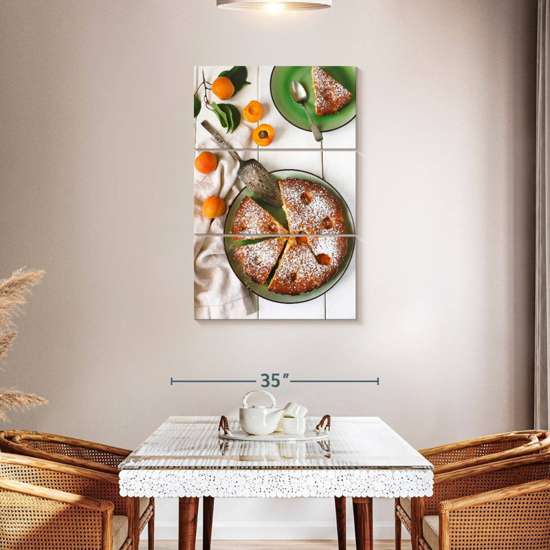 Tranches de tarte Yarlin, 45" H x 28" W