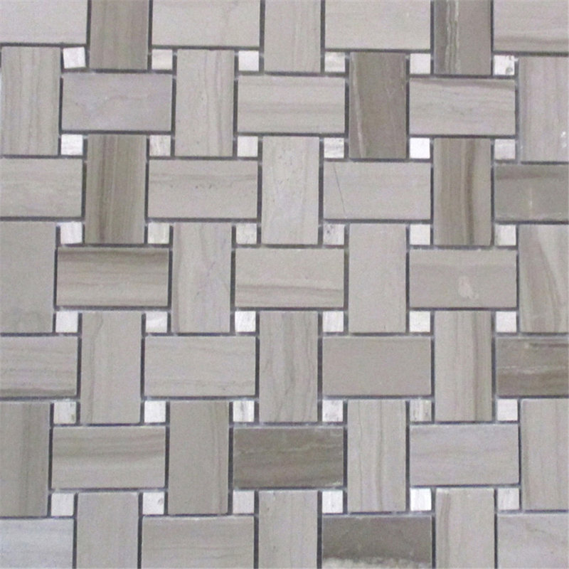 Carreau de mosaïque en marbre 12 po x 12 po