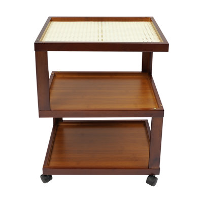 3-Tier Wood End Table