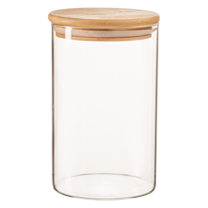 Glass Jar, 15.5cm H x 10cm W x 10cm D