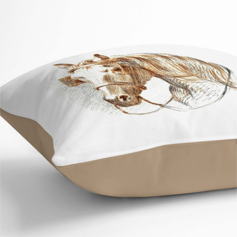 Square Throw Cushion, 55cm H x 55cm W x 20cm D, Stone