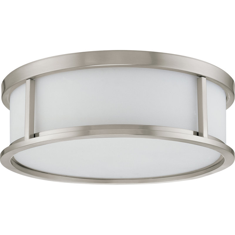 Floyd Glass Flush Mount, 5.62" H x 17" W x 17" D / Yes