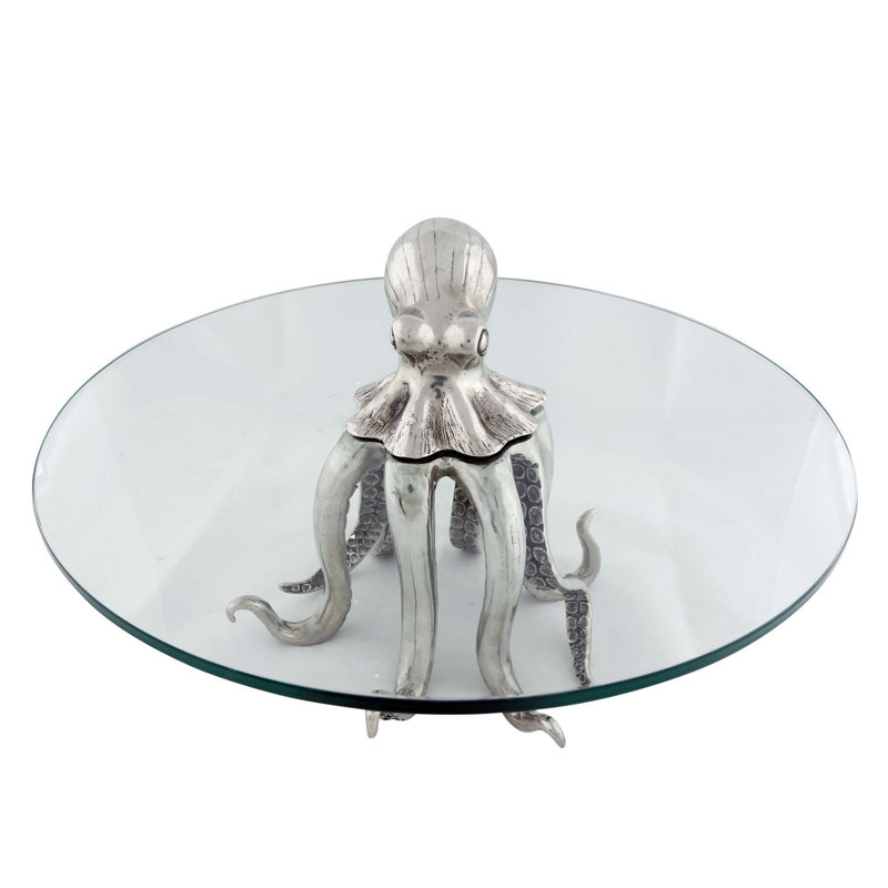 Sea And Shore Pewter Cake Stand