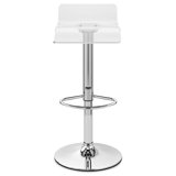 Derenzo Swivel Adjustable Height Counter Stool with Metal Frame