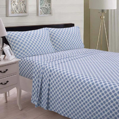 Sateen Geometric Sheet Set