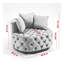Fauteuil d'appoint 40,6 pouces de largeur de meuble / fauteuil demi-tonneau classique pour salon / fauteuil de loisir moderne-372935257