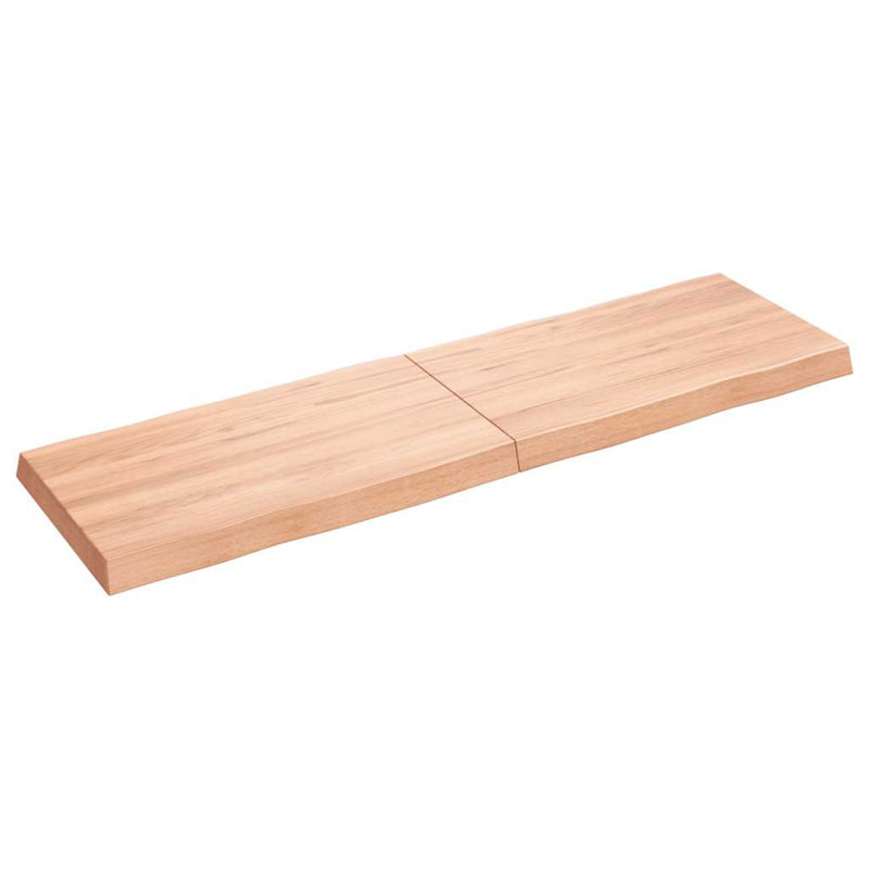  Table Top Light Brown Solid Oak Wood 55.1X15.7 In Foldable