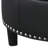 Black Upholstered Round Storage Ottoman
