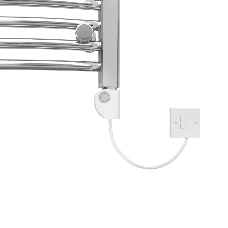 Greenpoint Curved Towel Rail Heated Towel Rails, Chrome