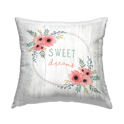 Floral Outdoor Throw Pillow