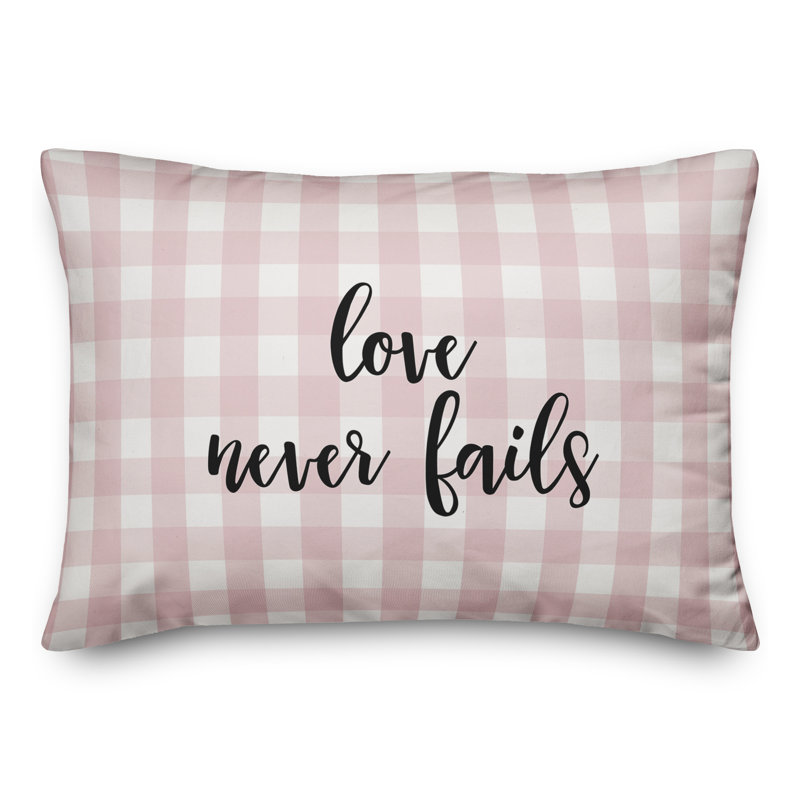 Plaid Throw Pillow, Black/Pink