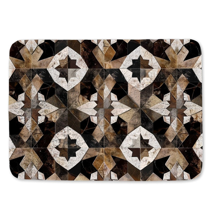Darreld Microfiber / Microsuede Non-Slip Bath Mat, 17"W x 24"L