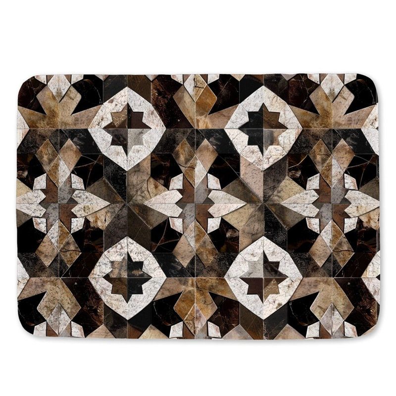 Tapis de bain en microfibre / microsuède Darreld, L 21 po x L 34 po