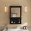 Armoire de rangement de salle de bain murale 20 "avec miroir, rangement mural avec porte, armoire à pharmacie murale à miroir-1107974903