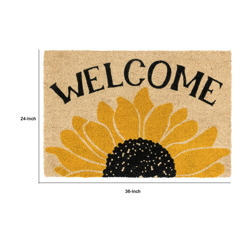 Sunday Morning Coir Door Mat
