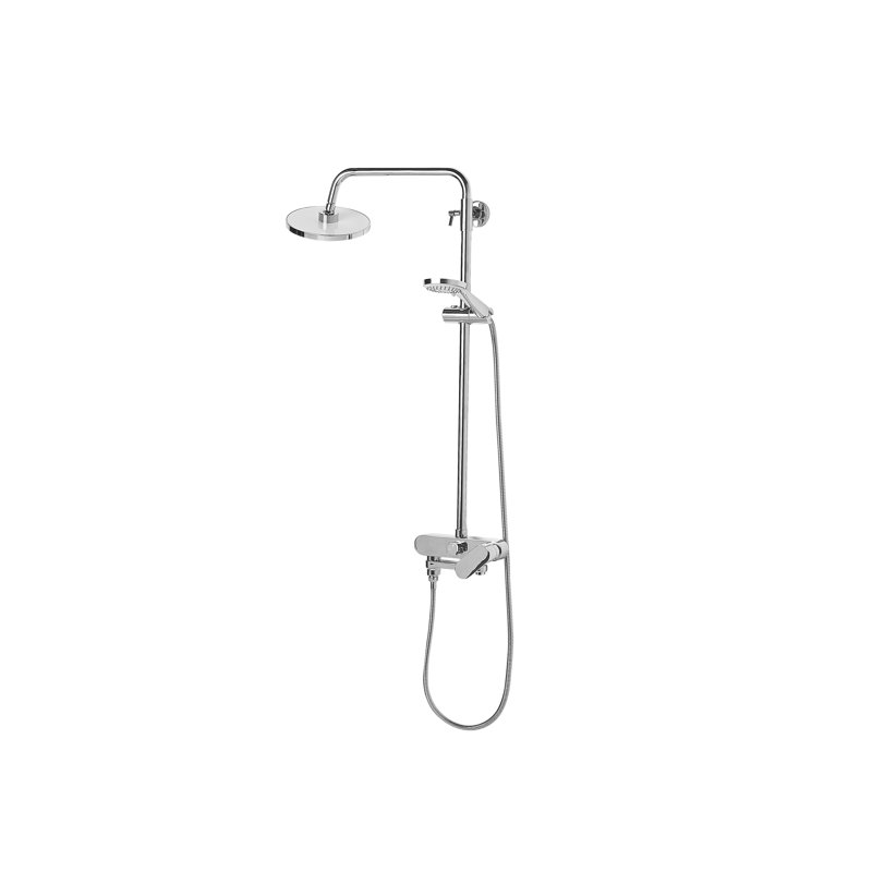 Milsom Thermostatic Shower with Dual Shower Head, Silver