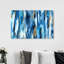 «Abstract Lapis Flowing Blues», reproduction d'art sur toile-51278798-51278807